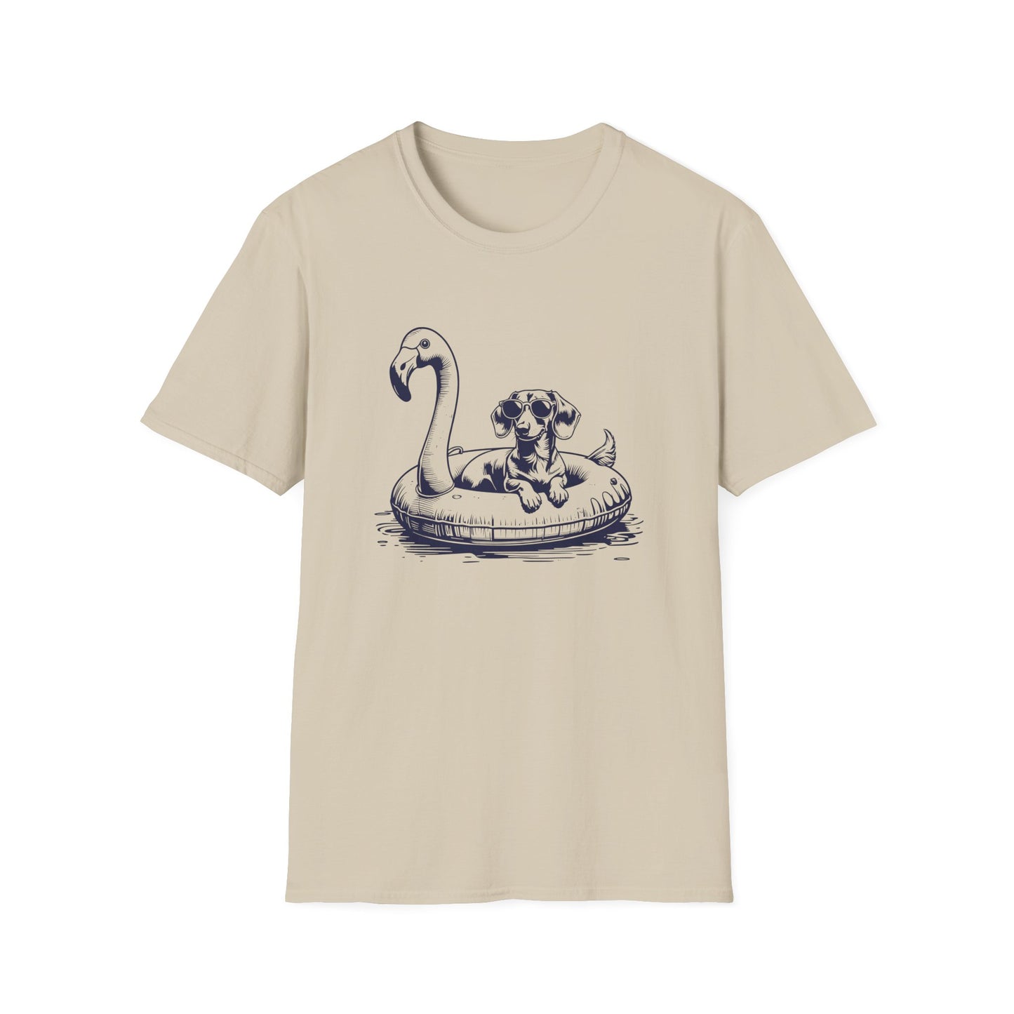 Dachshund Summer Flamingo T-shirt