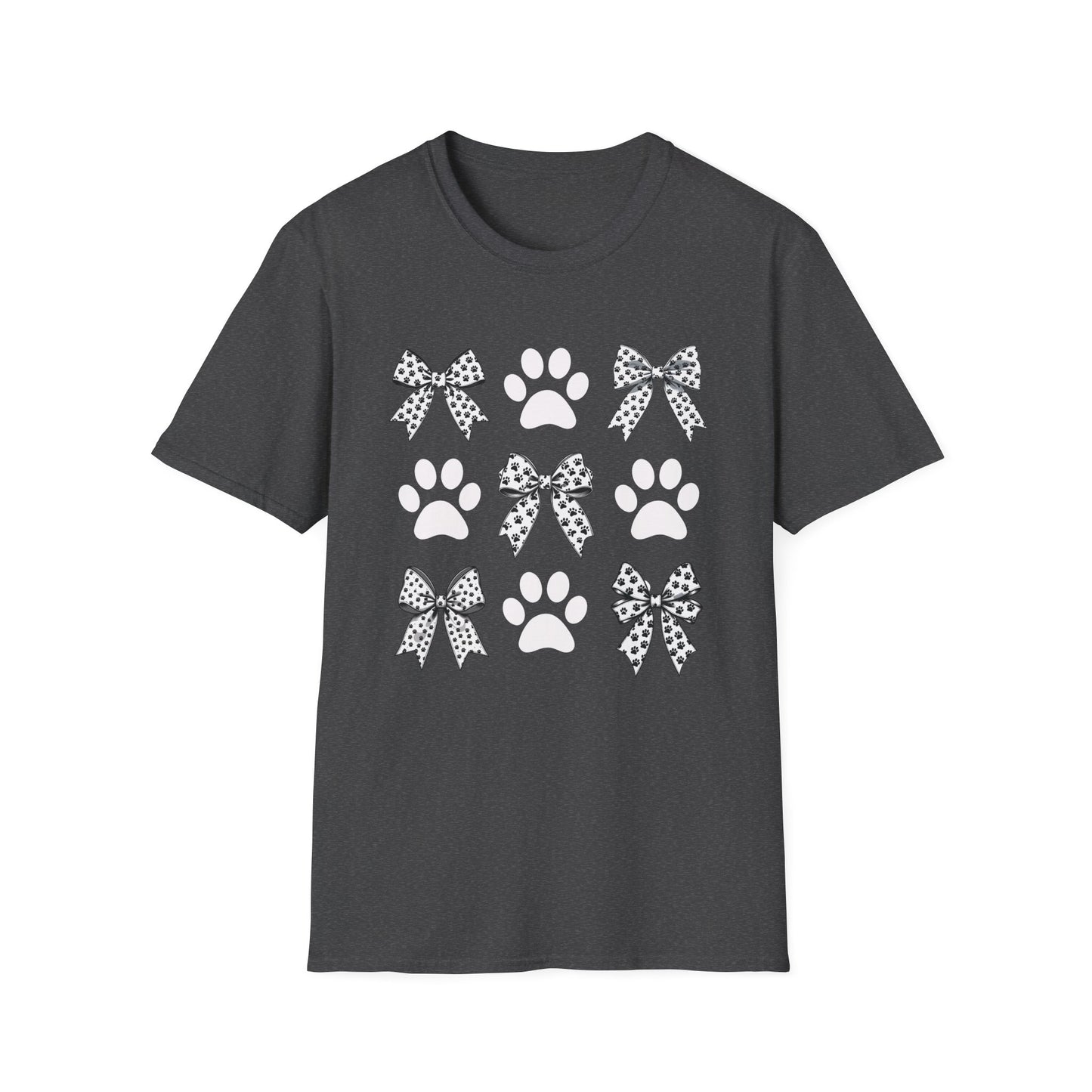 Paw Prints and Bows T-Shirt – Coquette Aesthetic Dog Mom Tee