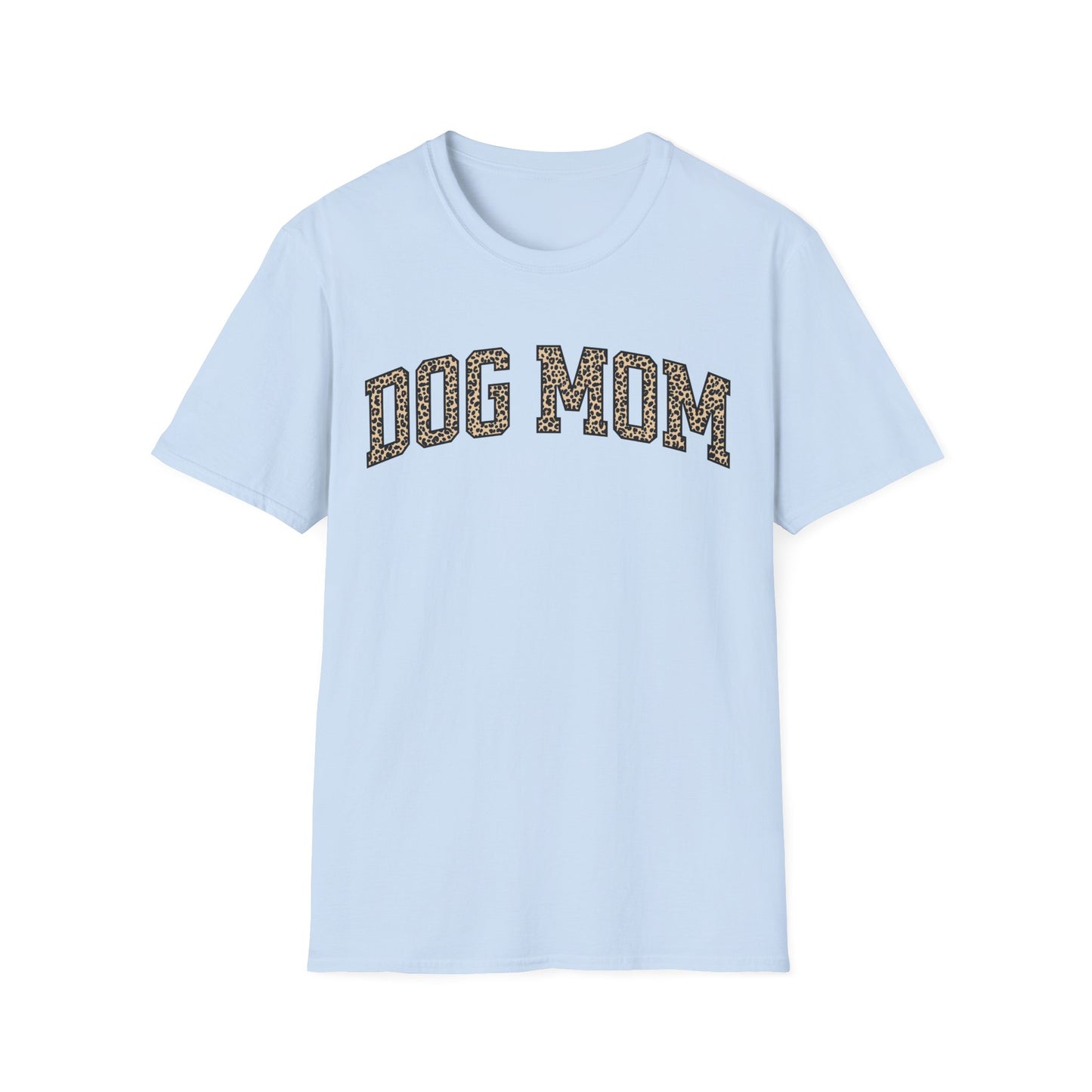 Leopard Print Dog Mom T-Shirt – Bold and Stylish Graphic Tee for Trendy Dog Moms, Gift for New Dog Mom