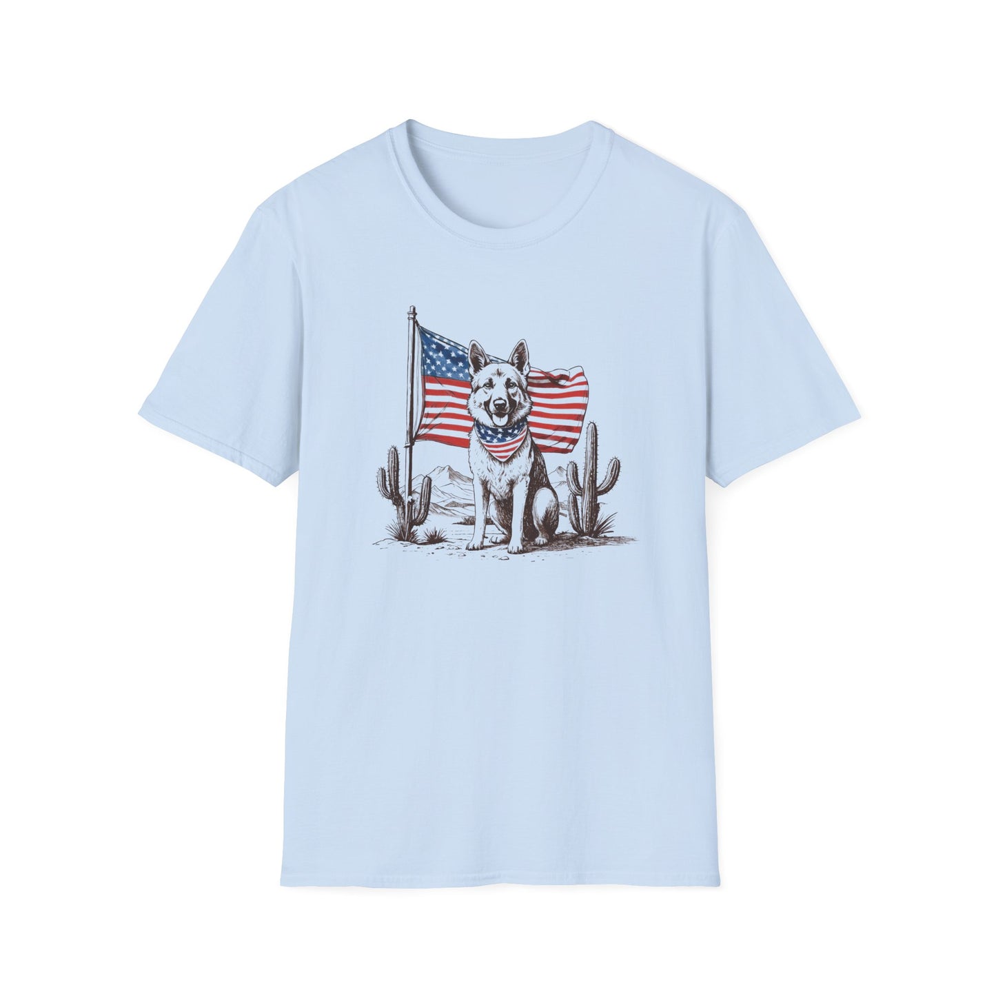 Patriotic German Shepherd