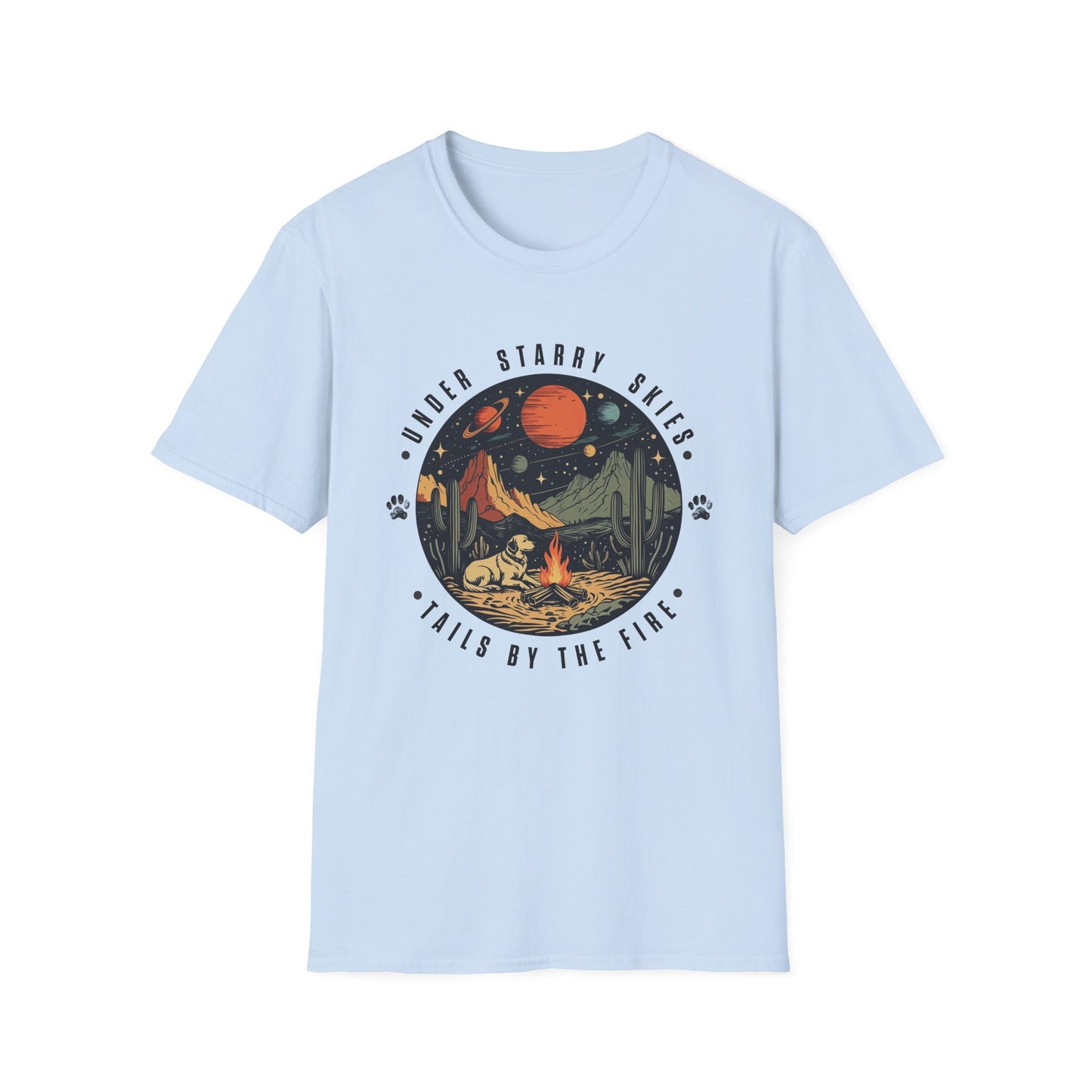 Camping Dog Shirt – Retro Hiking Graphic Tee for Dog Moms, Dog Dads, and Adventure Lovers