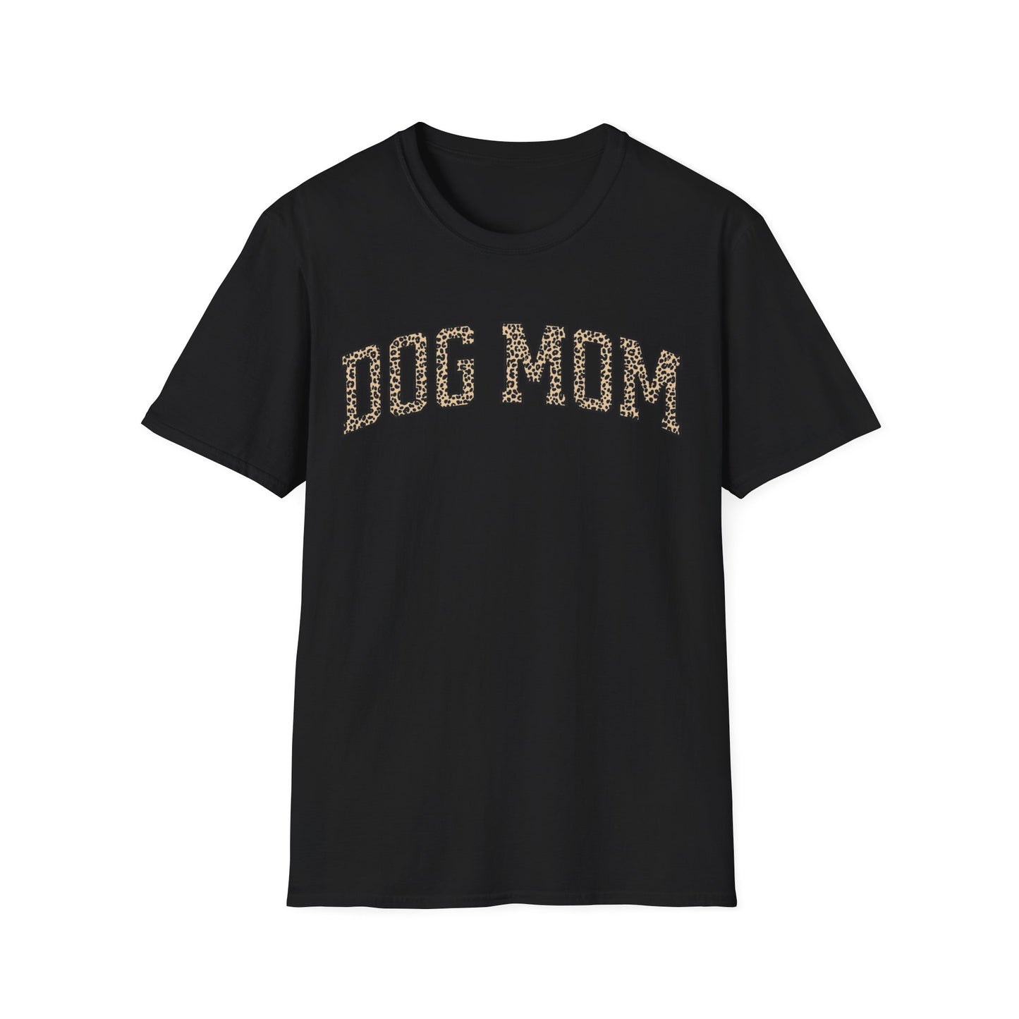 Leopard Print Dog Mom T-Shirt – Bold and Stylish Graphic Tee for Trendy Dog Moms, Gift for New Dog Mom