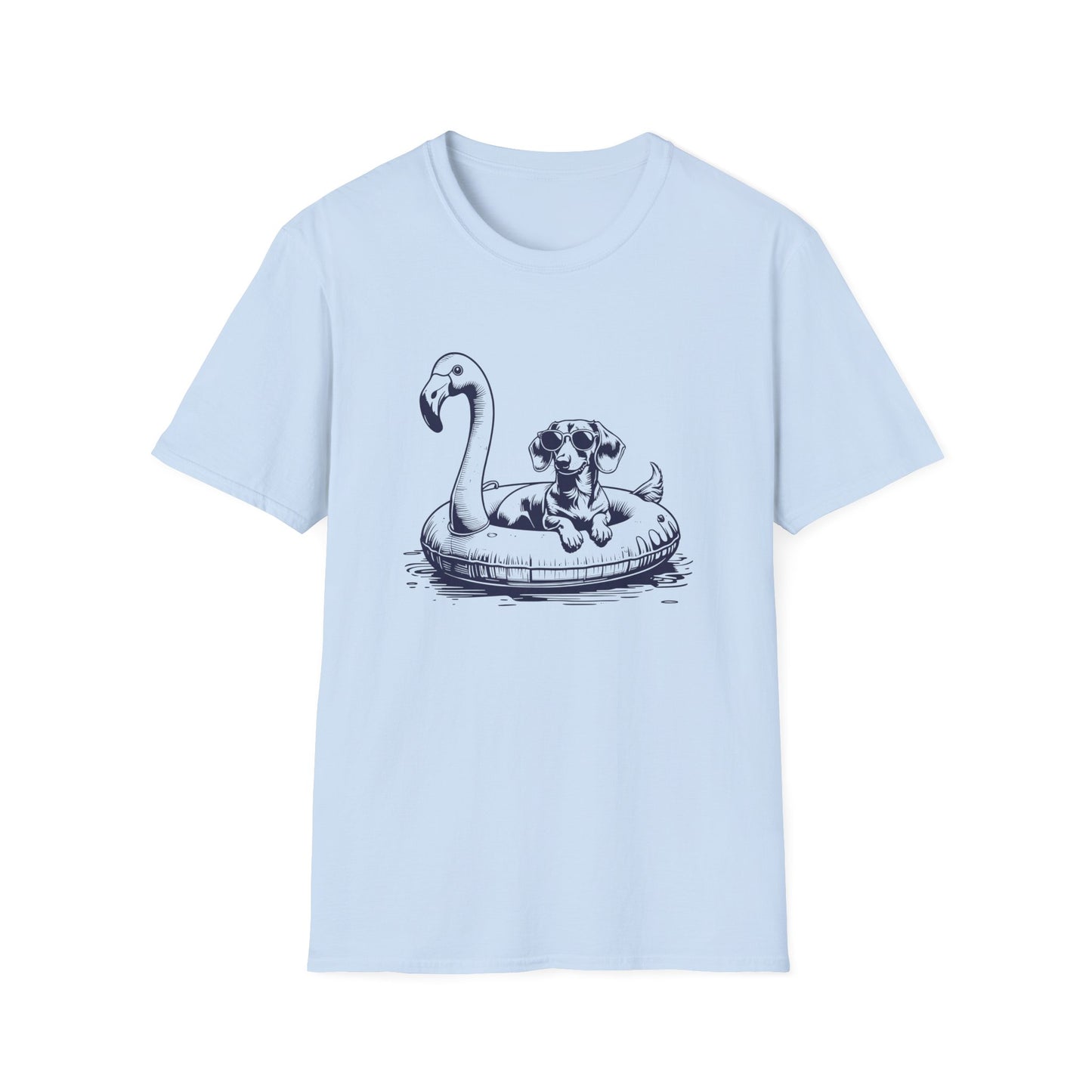 Dachshund Summer Flamingo T-shirt