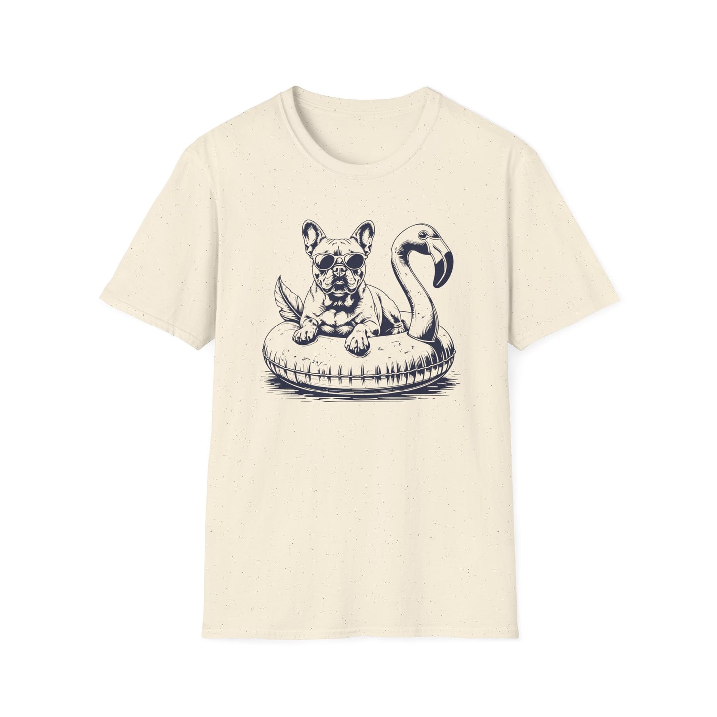 French Bulldog Summer Flamingo T-shirt
