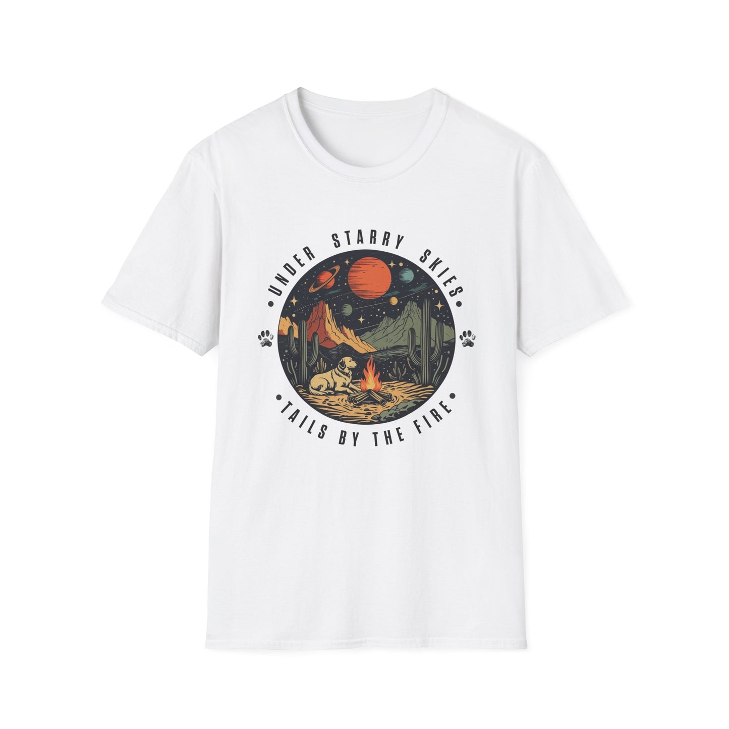 Camping Dog Shirt – Retro Hiking Graphic Tee for Dog Moms, Dog Dads, and Adventure Lovers