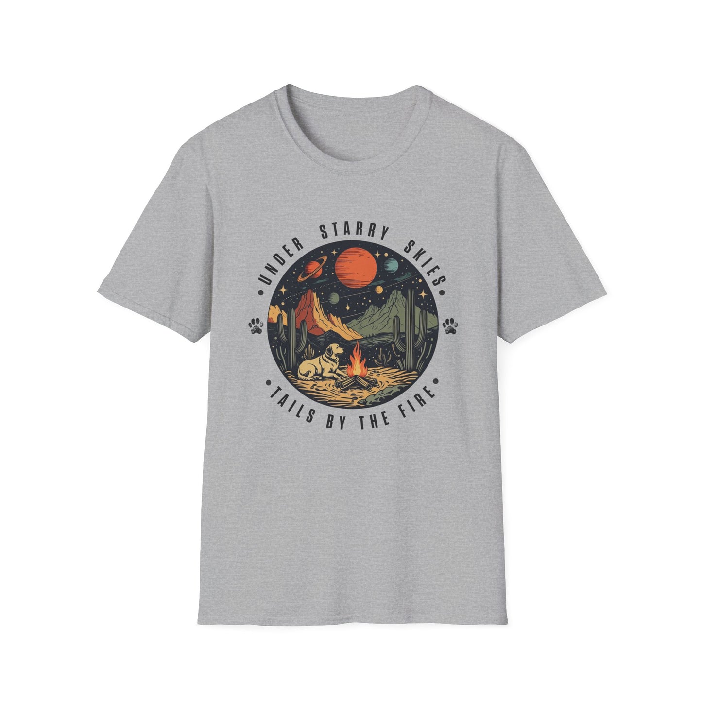 Camping Dog Shirt – Retro Hiking Graphic Tee for Dog Moms, Dog Dads, and Adventure Lovers