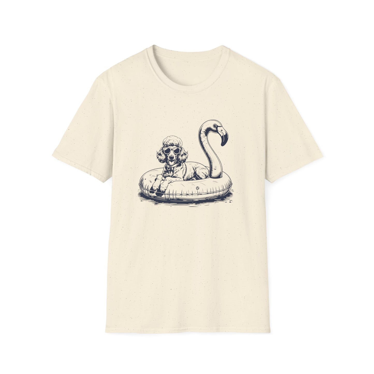 Poodle Summer Flamingo T-shirt