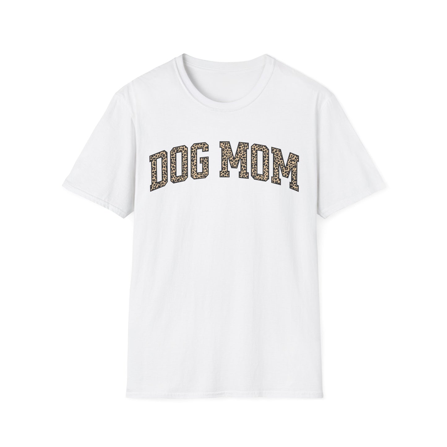 Leopard Print Dog Mom T-Shirt – Bold and Stylish Graphic Tee for Trendy Dog Moms, Gift for New Dog Mom