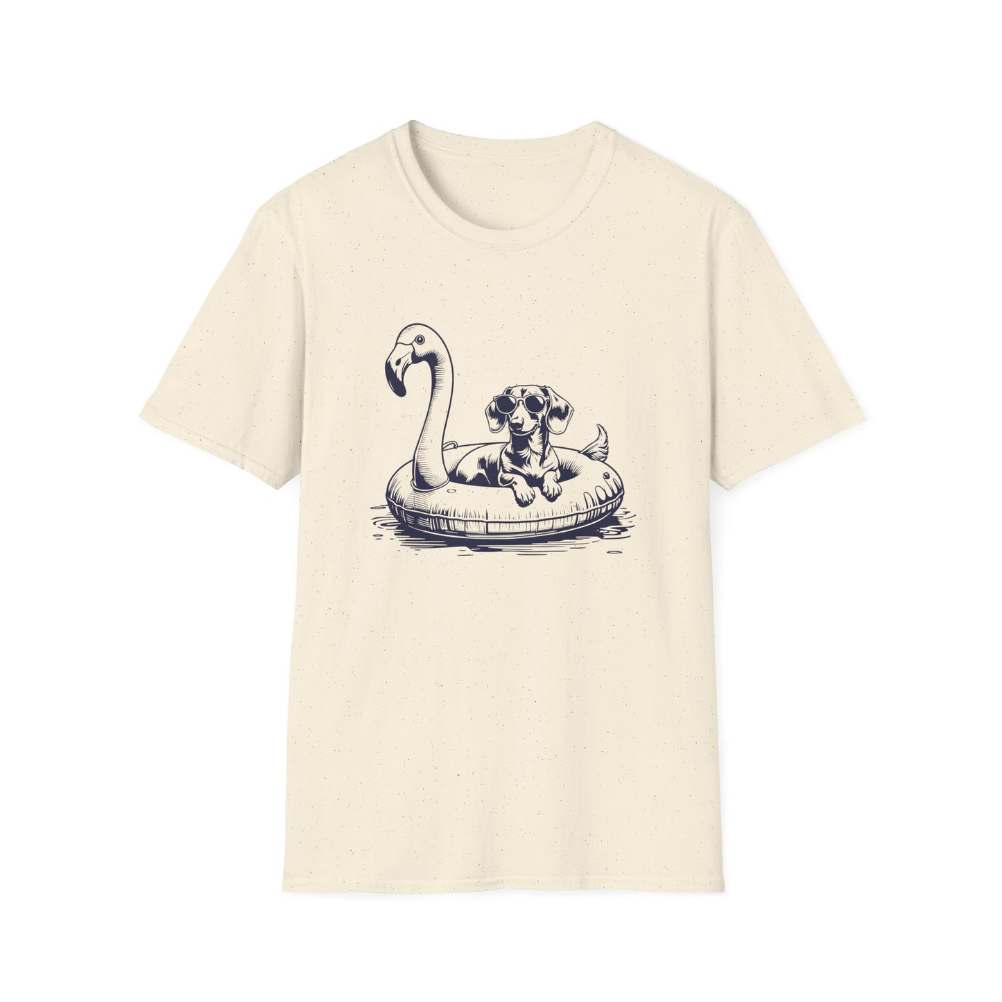 Dachshund Summer Flamingo T-shirt