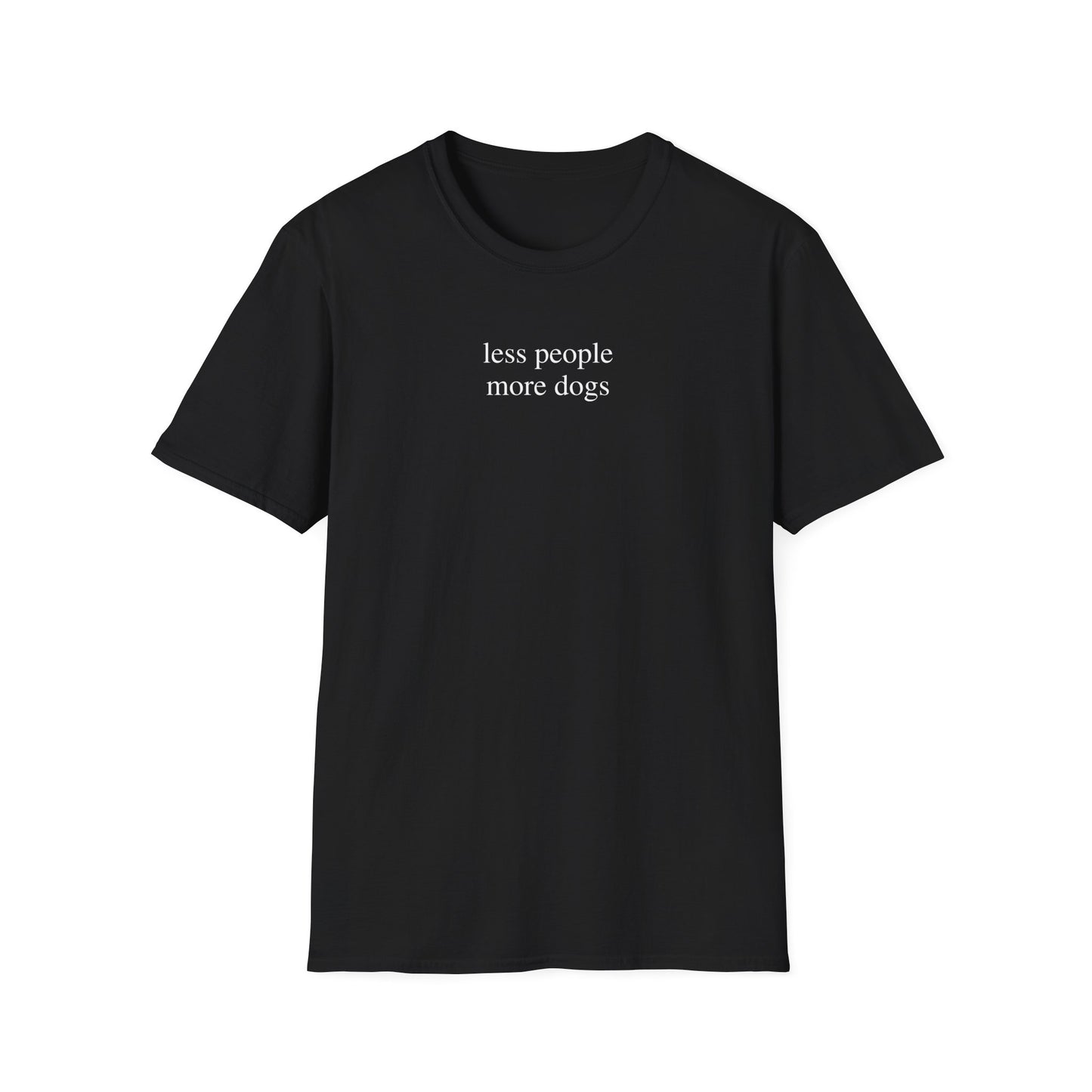 Less People More Dogs T-Shirt for Dog Lovers – Funny Graphic Tee Gift for Dog Moms and Pet Parents
