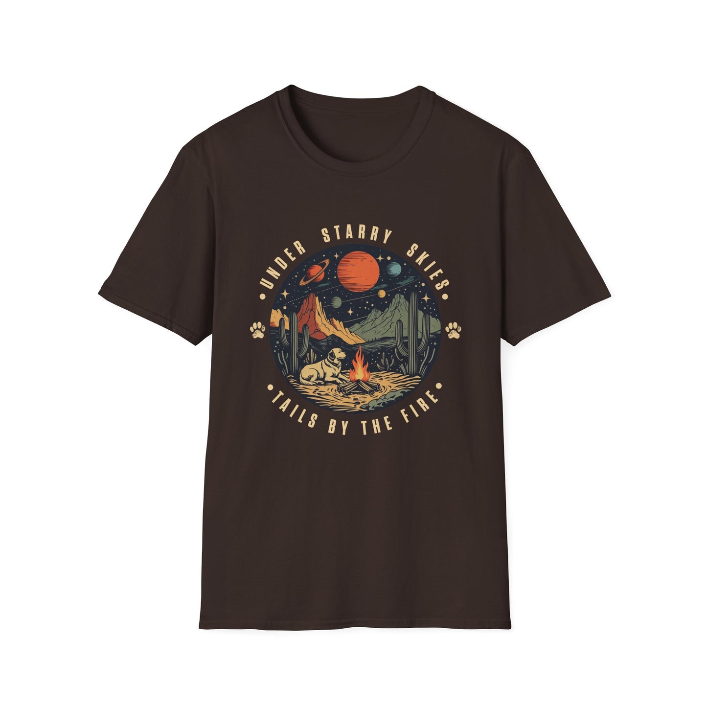 Camping Dog Shirt – Retro Hiking Graphic Tee for Dog Moms, Dog Dads, and Adventure Lovers