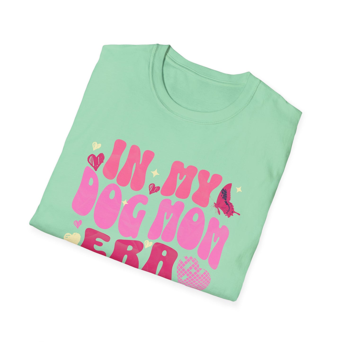 In My Dog Mom Era T-Shirt – Trendy Pet Lover Tee for Women, Aesthetic Dog Lover Gift, Cute Dog Mom Graphic Shirt