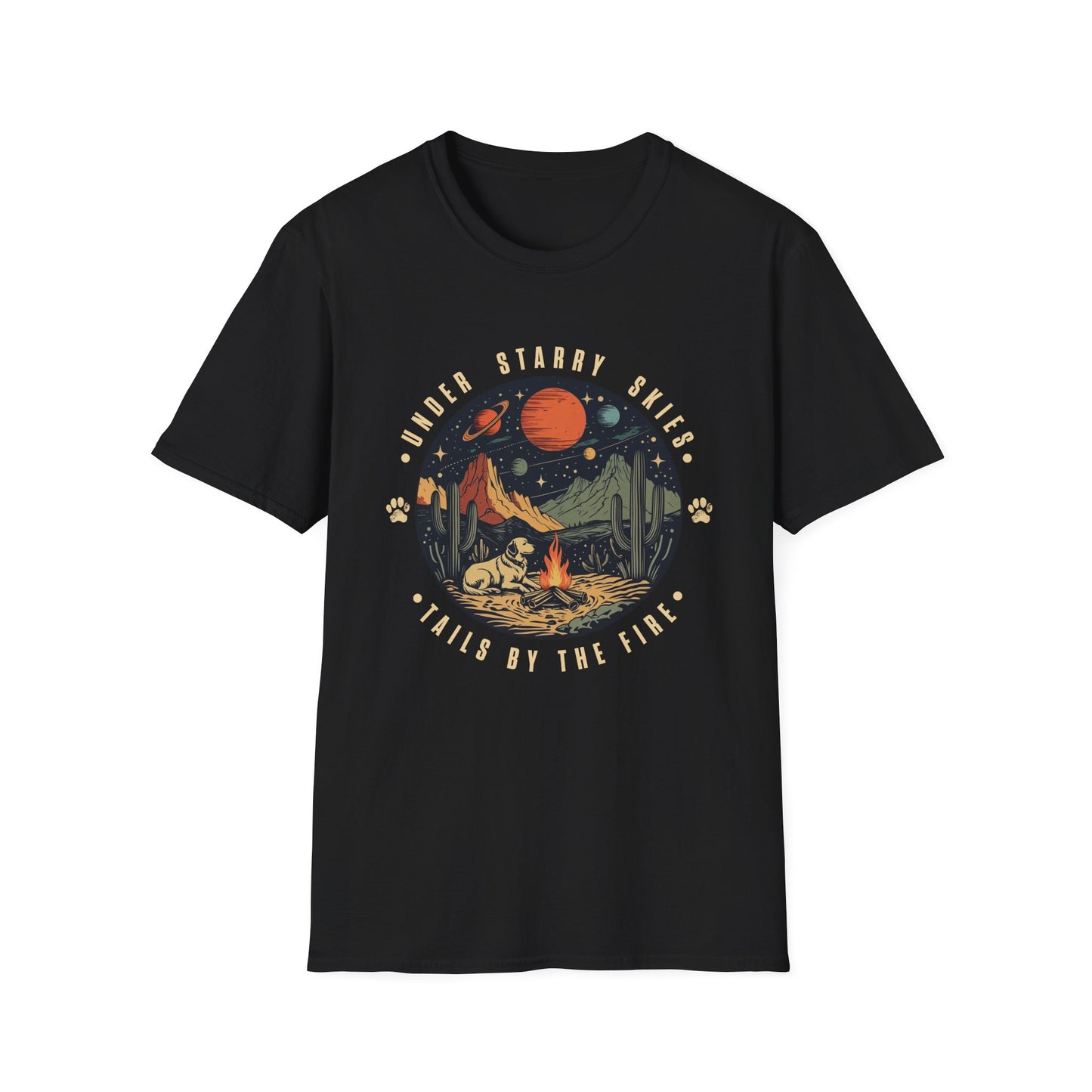 Camping Dog Shirt – Retro Hiking Graphic Tee for Dog Moms, Dog Dads, and Adventure Lovers