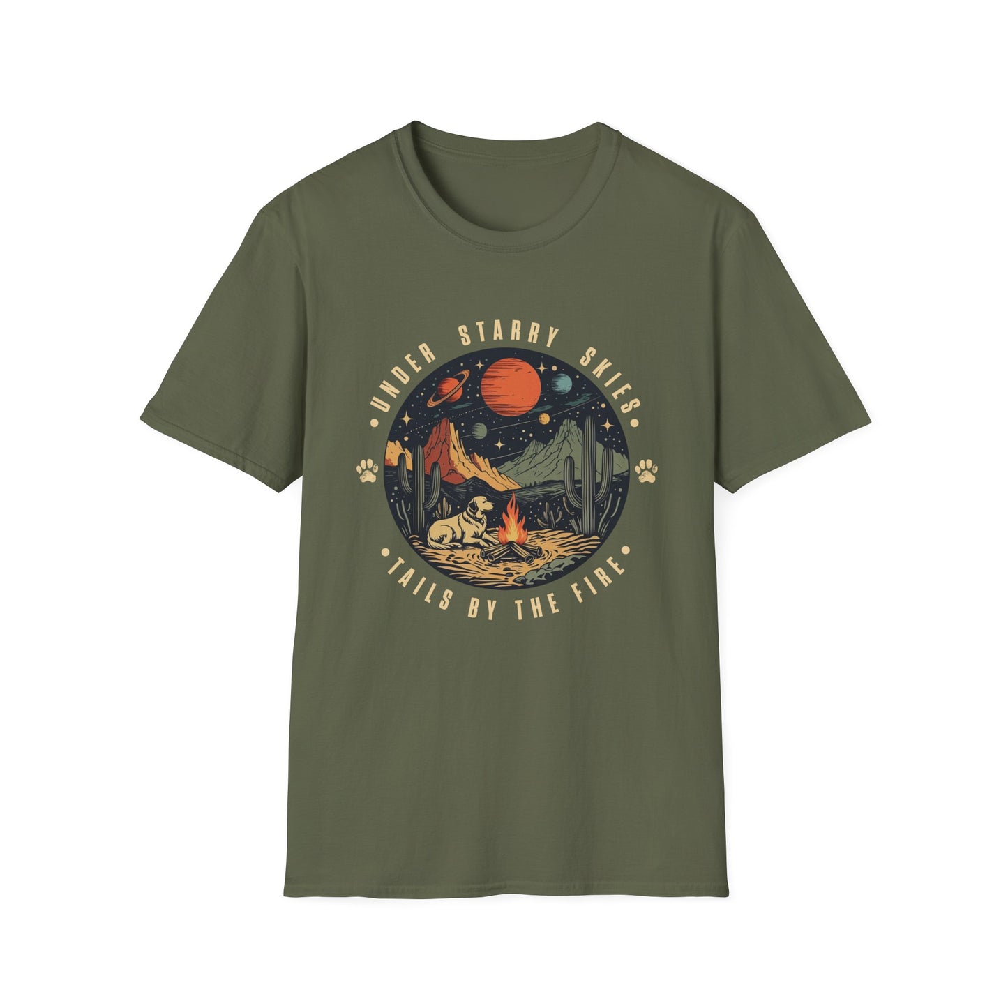 Camping Dog Shirt – Retro Hiking Graphic Tee for Dog Moms, Dog Dads, and Adventure Lovers