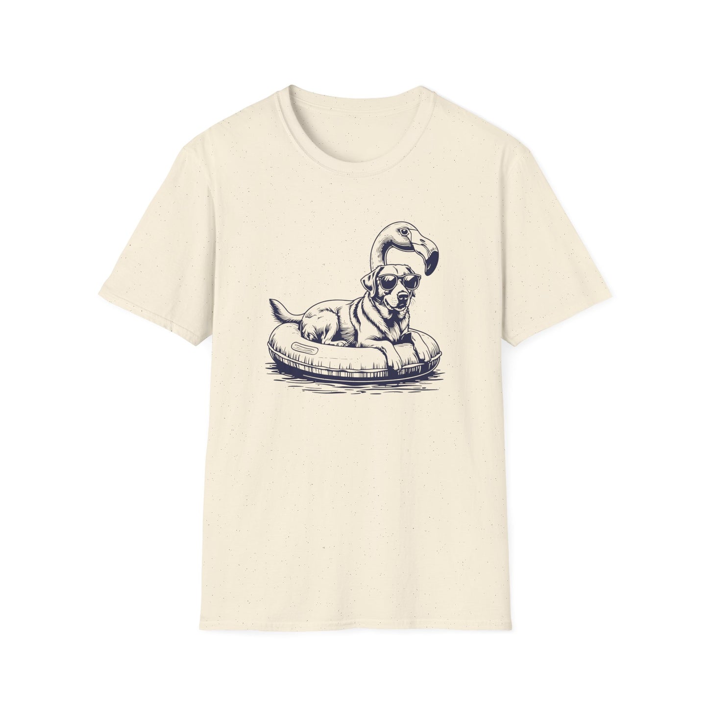 Labrador Summer Flamingo T-shirt