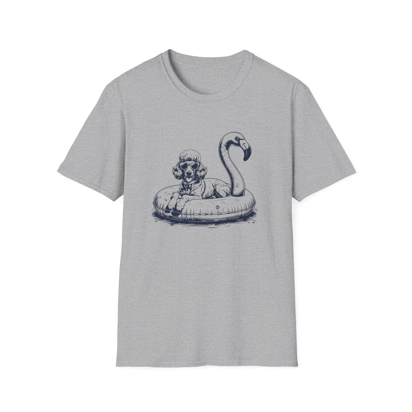 Poodle Summer Flamingo T-shirt