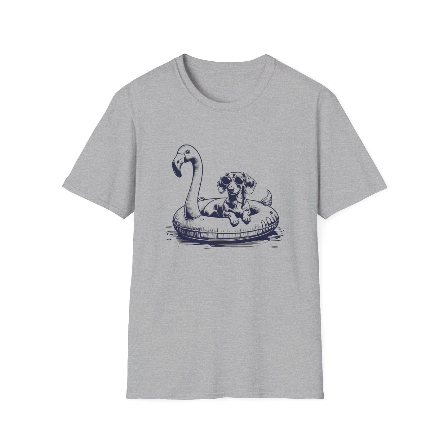 Dachshund Summer Flamingo T-shirt