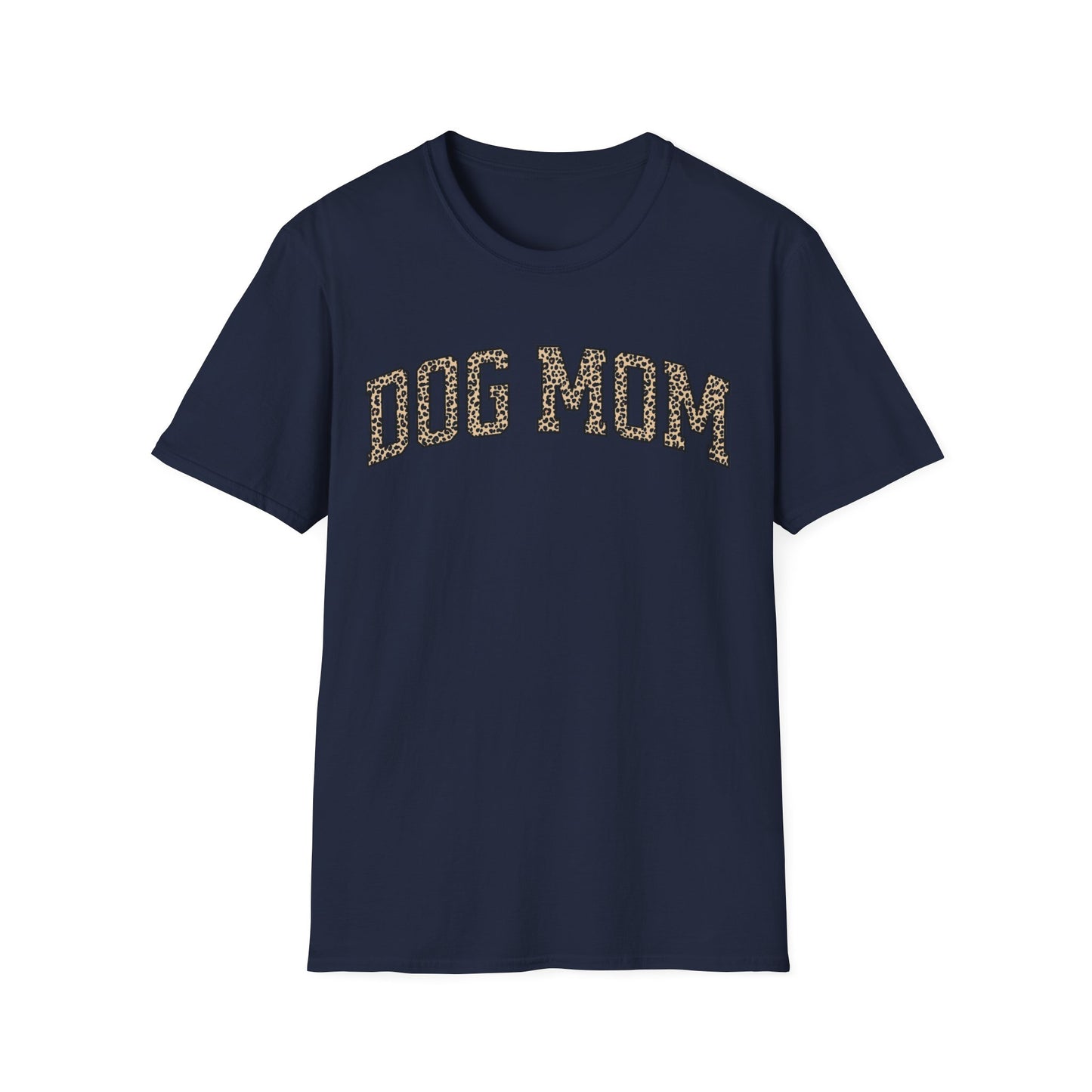 Leopard Print Dog Mom T-Shirt – Bold and Stylish Graphic Tee for Trendy Dog Moms, Gift for New Dog Mom