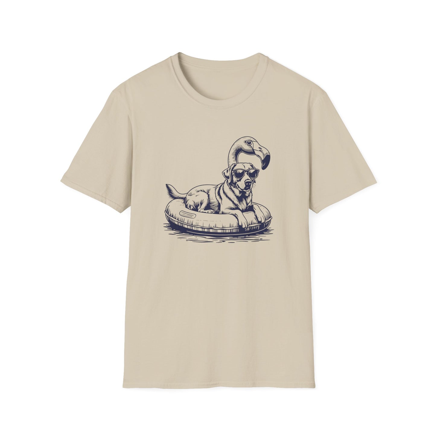 Labrador Summer Flamingo T-shirt