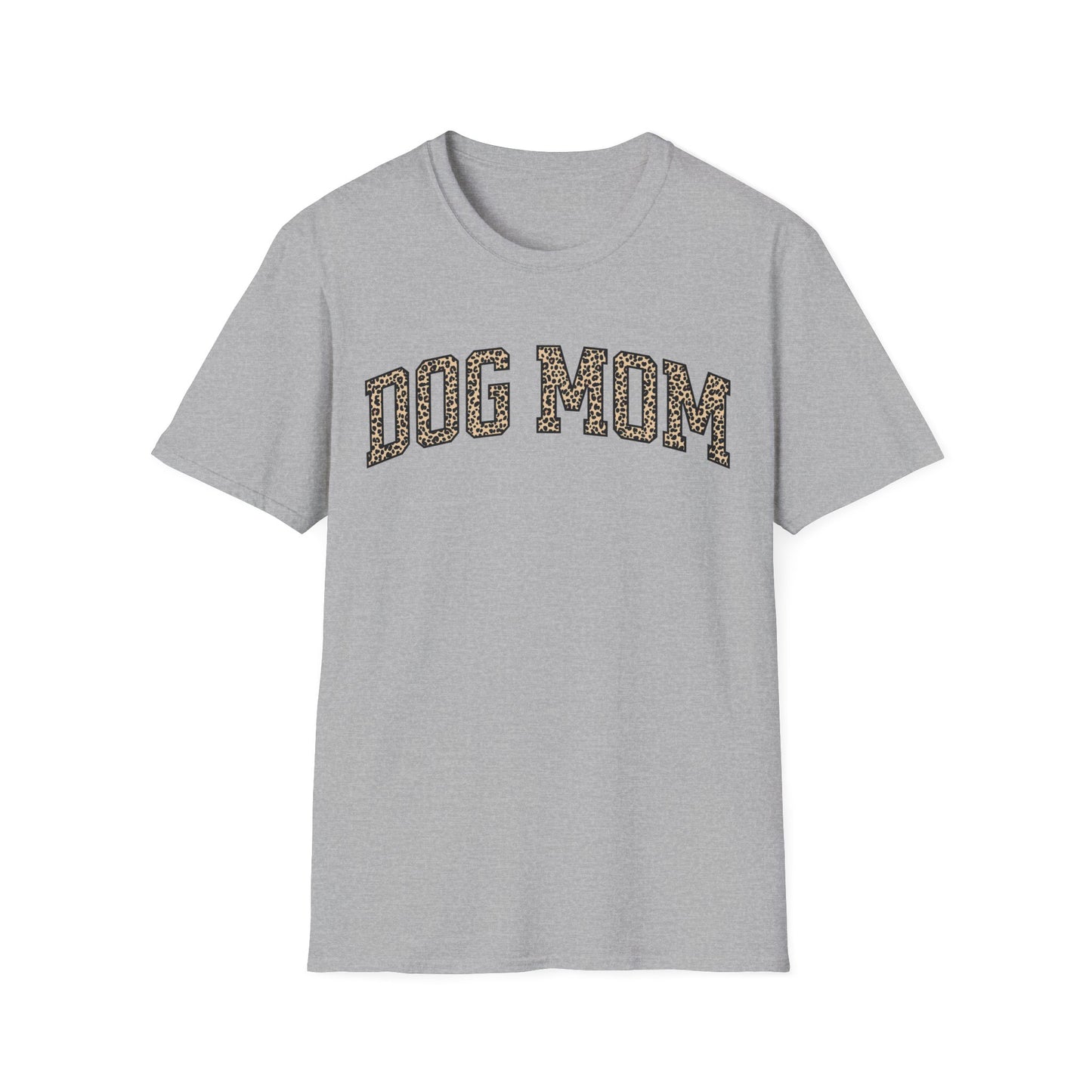 Leopard Print Dog Mom T-Shirt – Bold and Stylish Graphic Tee for Trendy Dog Moms, Gift for New Dog Mom