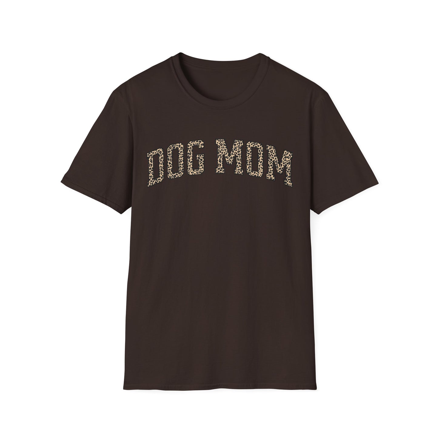 Leopard Print Dog Mom T-Shirt – Bold and Stylish Graphic Tee for Trendy Dog Moms, Gift for New Dog Mom