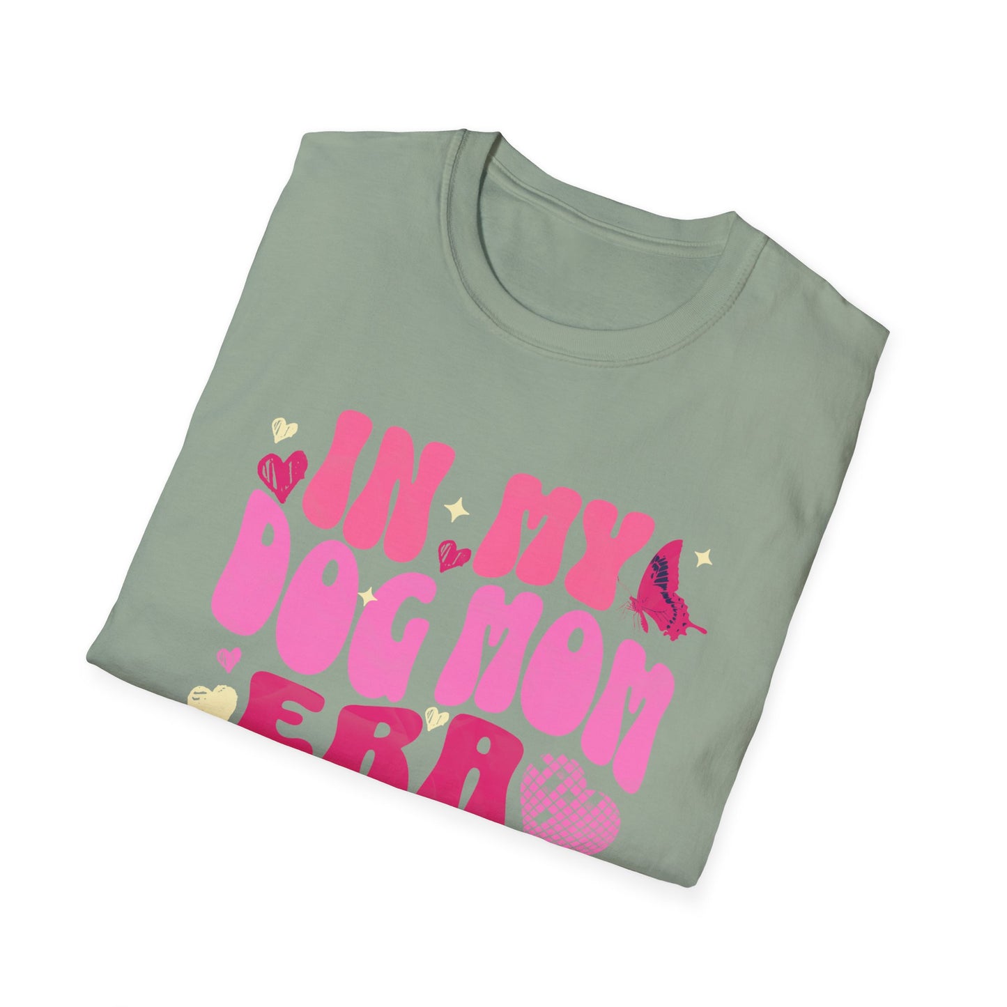 In My Dog Mom Era T-Shirt – Trendy Pet Lover Tee for Women, Aesthetic Dog Lover Gift, Cute Dog Mom Graphic Shirt