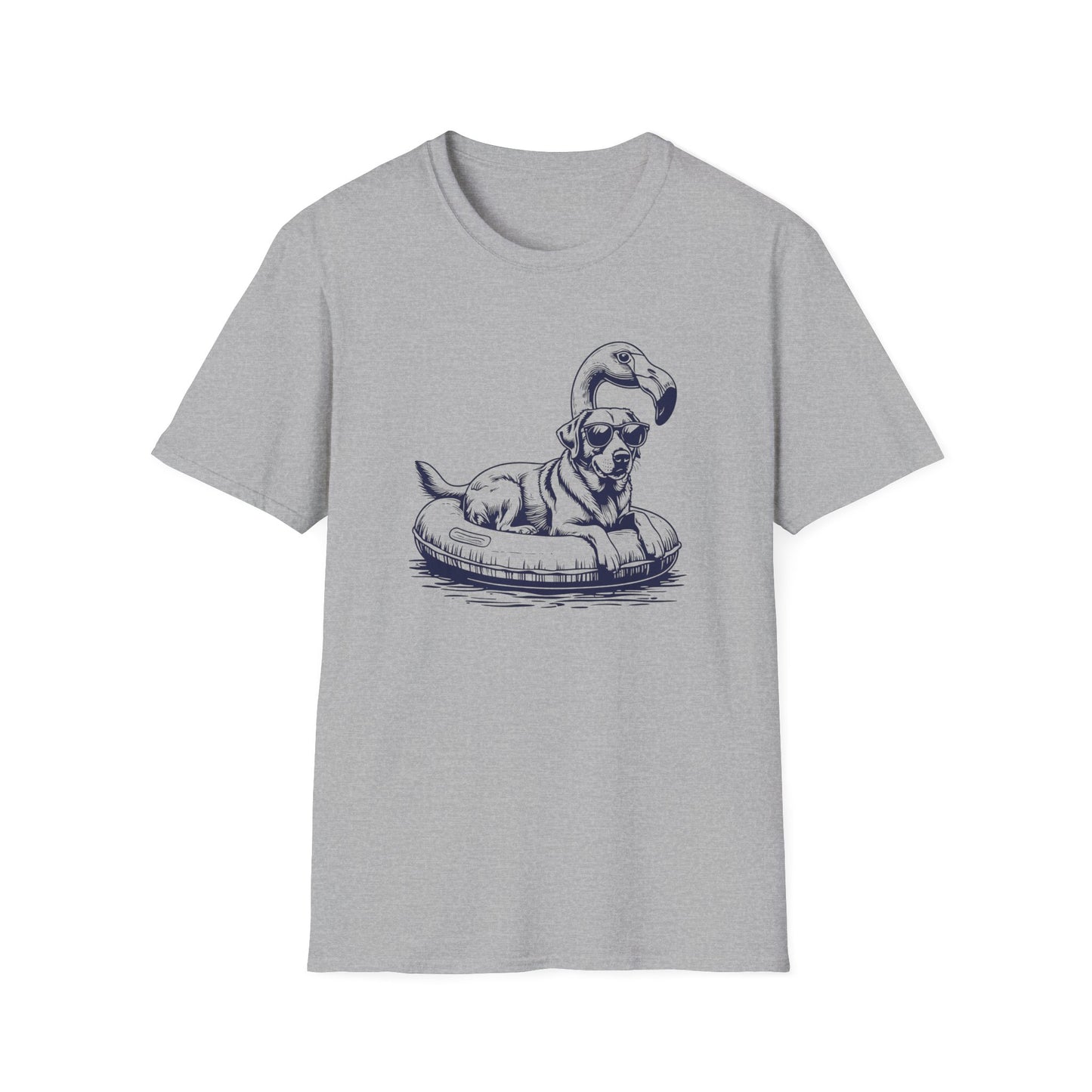 Labrador Summer Flamingo T-shirt