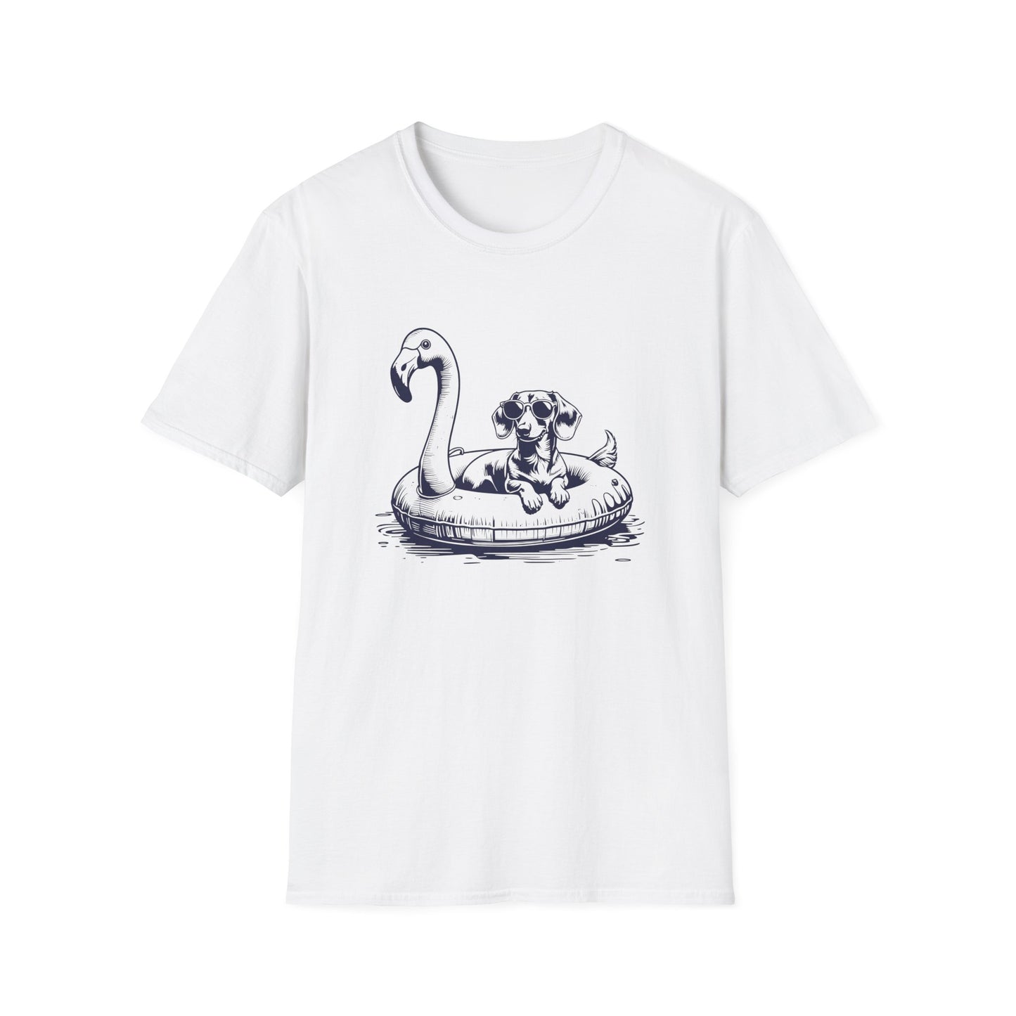 Dachshund Summer Flamingo T-shirt