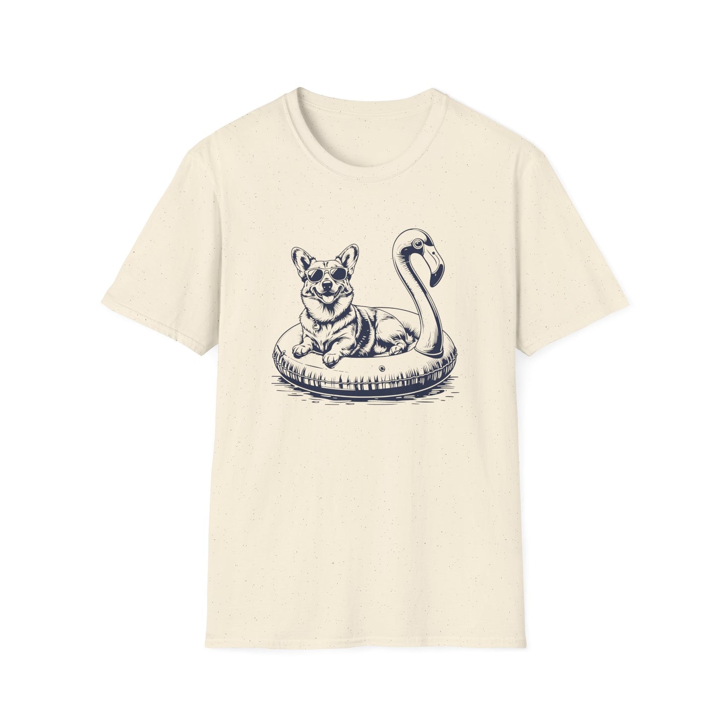 Corgi Summer Flamingo T-shirt