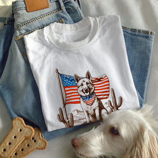 Patriotic German Shepherd
