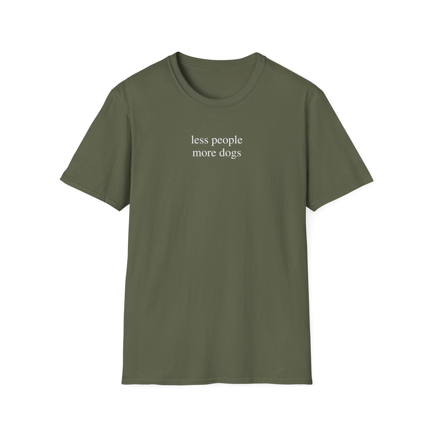 Less People More Dogs T-Shirt for Dog Lovers – Funny Graphic Tee Gift for Dog Moms and Pet Parents