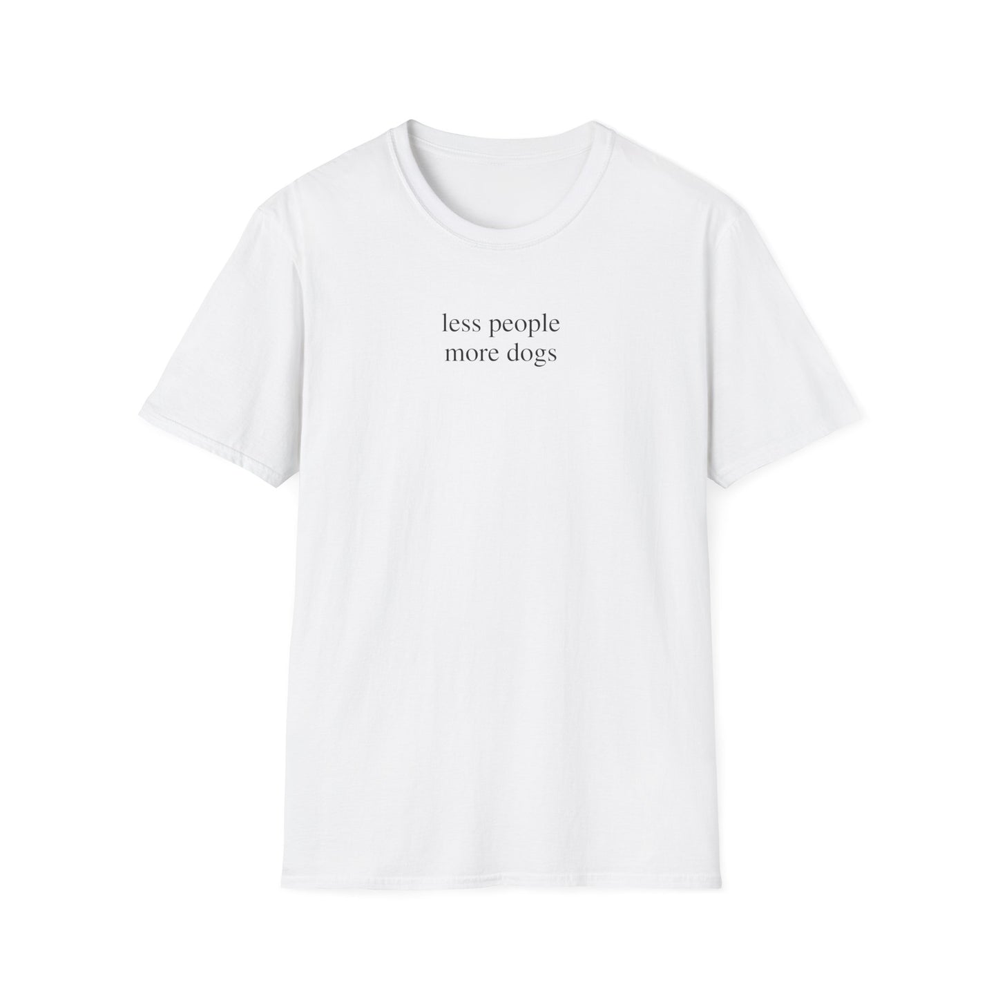 Less People More Dogs T-Shirt for Dog Lovers – Funny Graphic Tee Gift for Dog Moms and Pet Parents