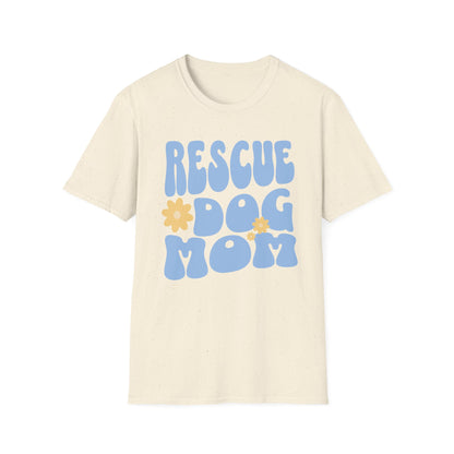 Rescue Dog Mom T-Shirt – Adopt Don’t Shop Retro Tee for Women, Shelter Dog Mom Gift, Dog Lover Shirt for Pet Parents