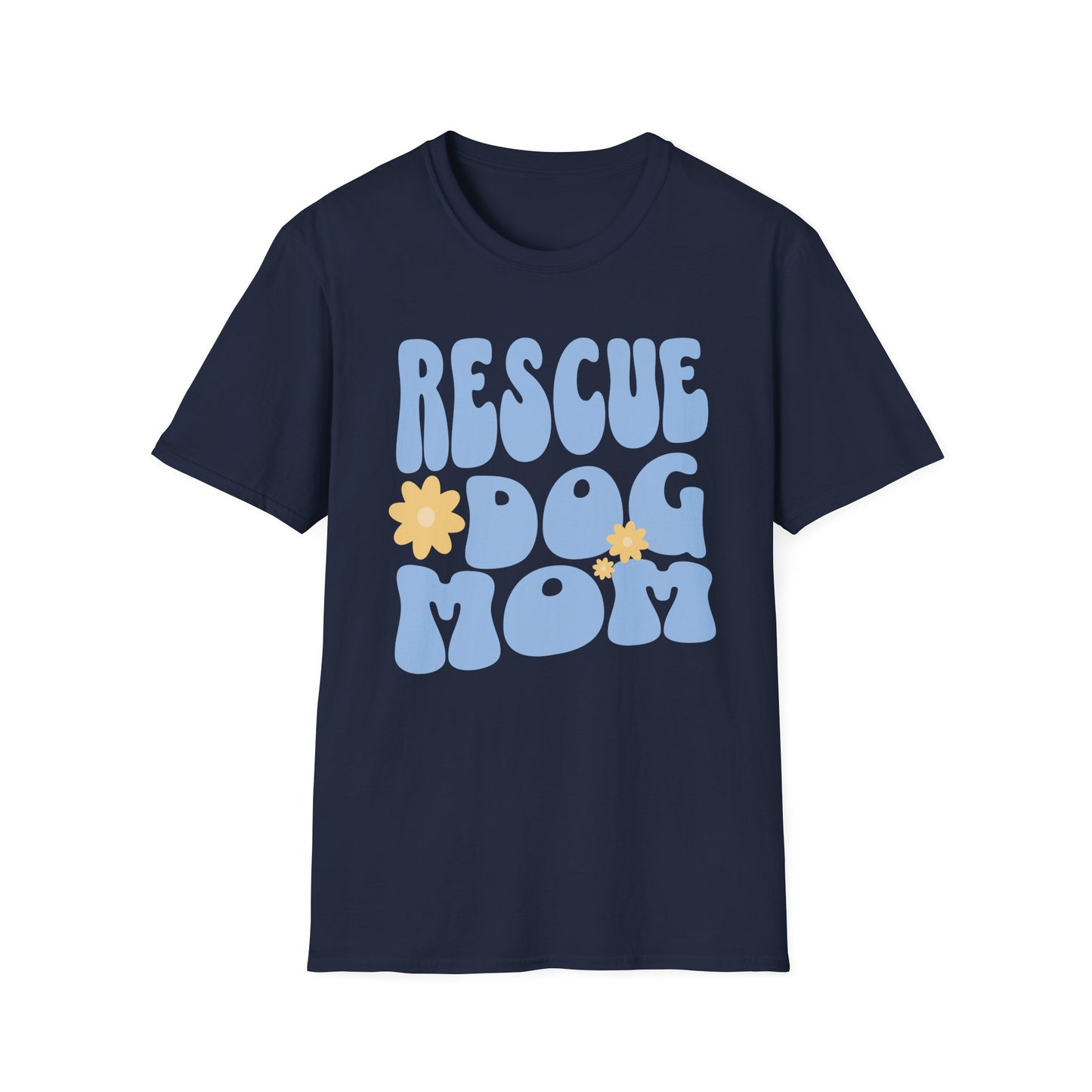 Rescue Dog Mom T-Shirt – Adopt Don’t Shop Retro Tee for Women, Shelter Dog Mom Gift, Dog Lover Shirt for Pet Parents