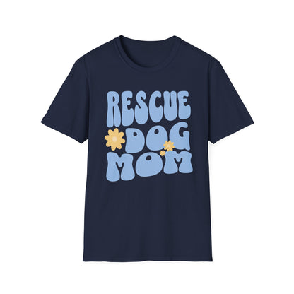 Rescue Dog Mom T-Shirt – Adopt Don’t Shop Retro Tee for Women, Shelter Dog Mom Gift, Dog Lover Shirt for Pet Parents