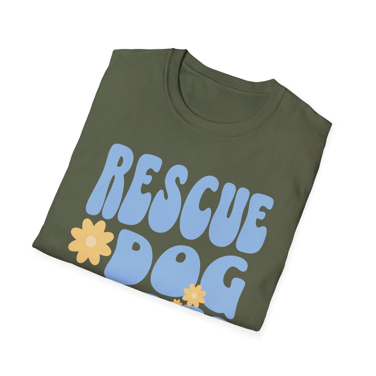 Rescue Dog Mom T-Shirt – Adopt Don’t Shop Retro Tee for Women, Shelter Dog Mom Gift, Dog Lover Shirt for Pet Parents