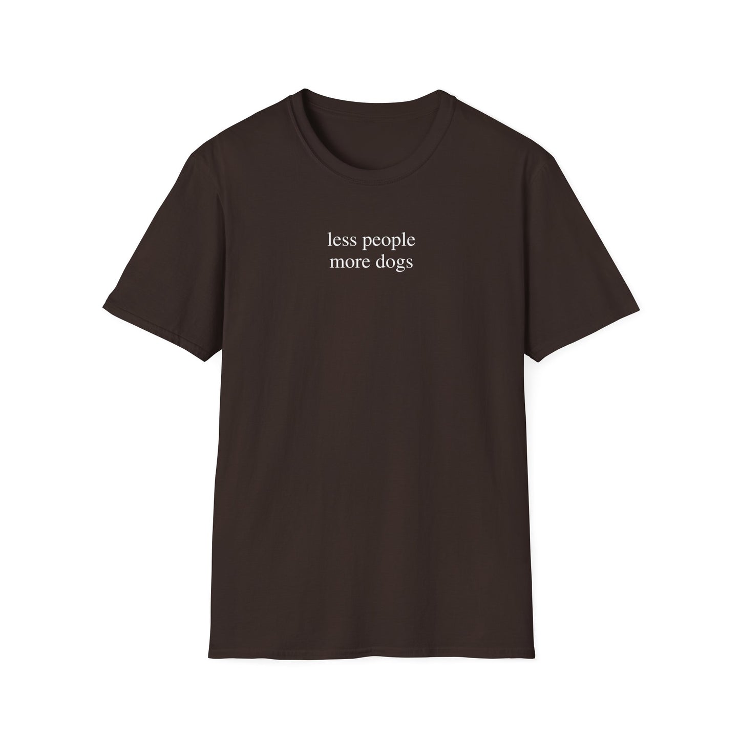 Less People More Dogs T-Shirt for Dog Lovers – Funny Graphic Tee Gift for Dog Moms and Pet Parents