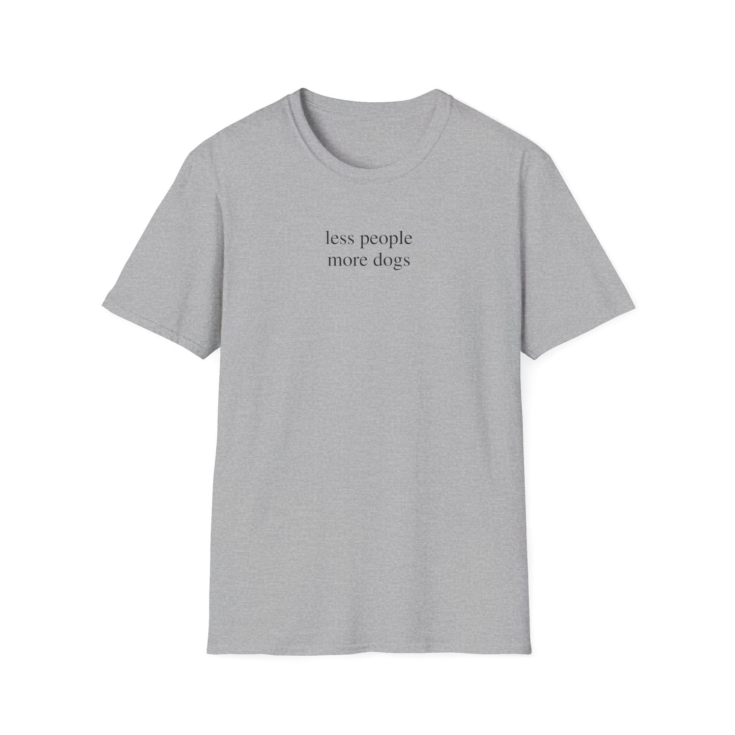 Less People More Dogs T-Shirt for Dog Lovers – Funny Graphic Tee Gift for Dog Moms and Pet Parents