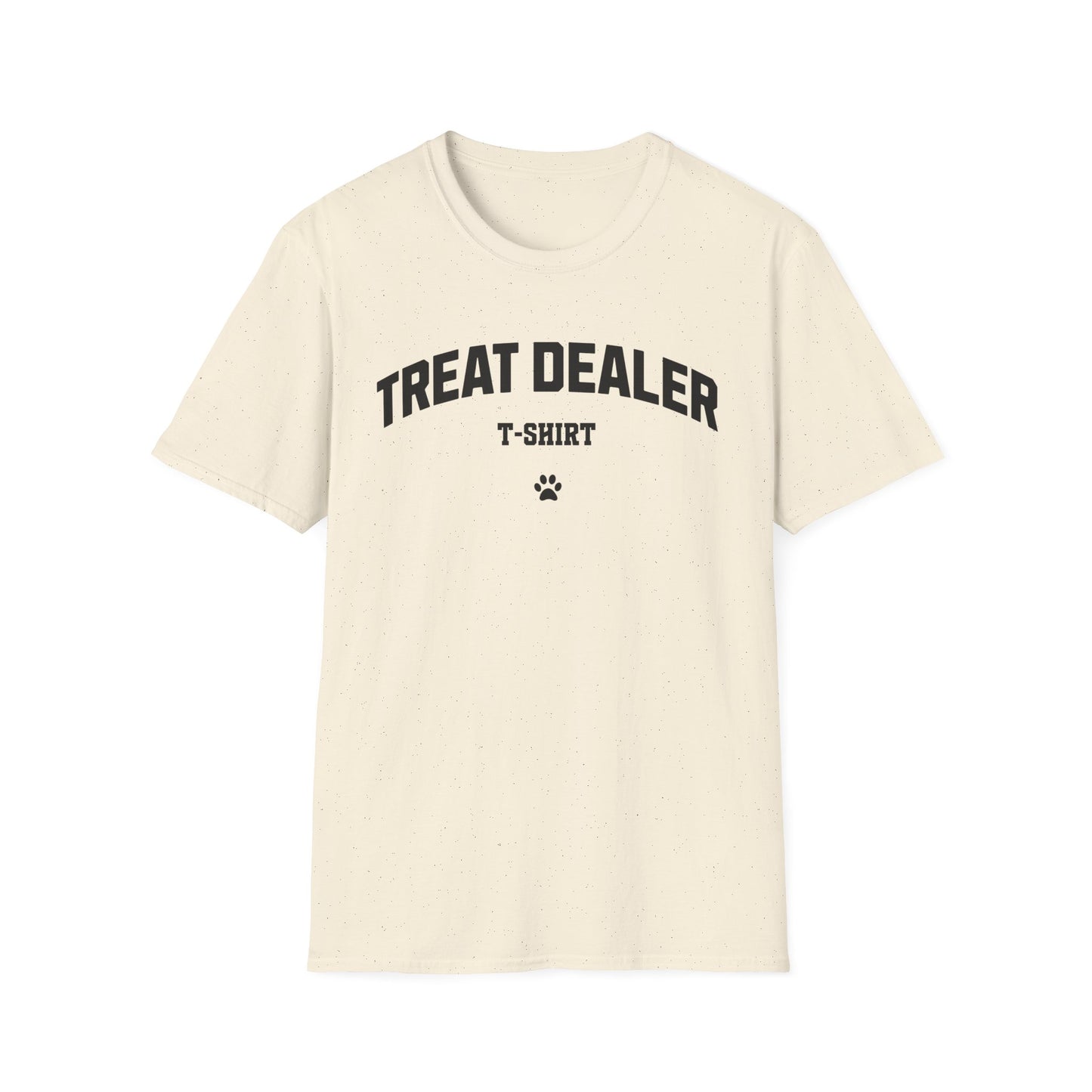 Treat Dealer Varsity T-Shirt – Dog Mom Aesthetic Tee, Cute Dog Walker Gift, Funny Pet Parent Gift