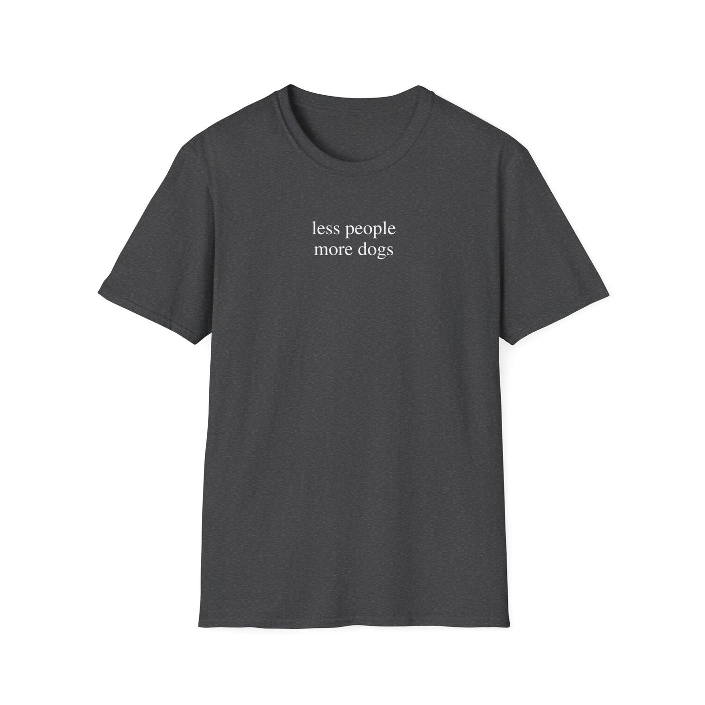 Less People More Dogs T-Shirt for Dog Lovers – Funny Graphic Tee Gift for Dog Moms and Pet Parents