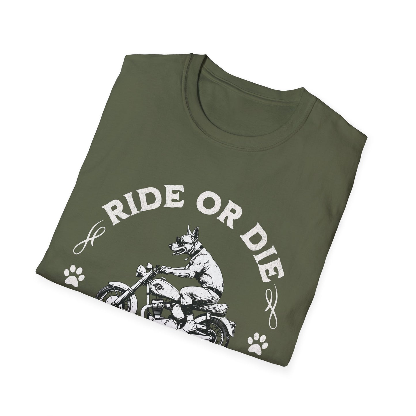 Ride or Die Dog Shirt – Zoomies Club Funny Biker Dog Motorcycle T-Shirt, Gift for Dog Dad