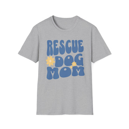 Rescue Dog Mom T-Shirt – Adopt Don’t Shop Retro Tee for Women, Shelter Dog Mom Gift, Dog Lover Shirt for Pet Parents