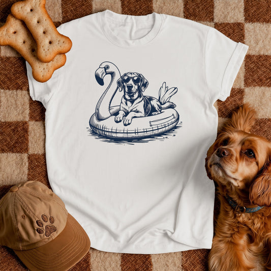 Beagle Summer Flamingo T-shirt