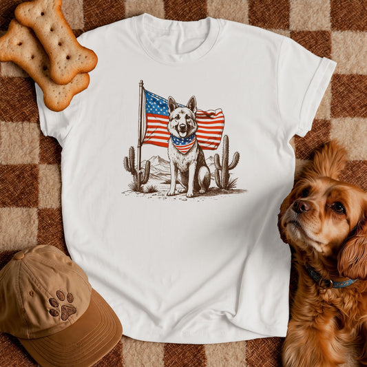 Patriotic German Shepherd