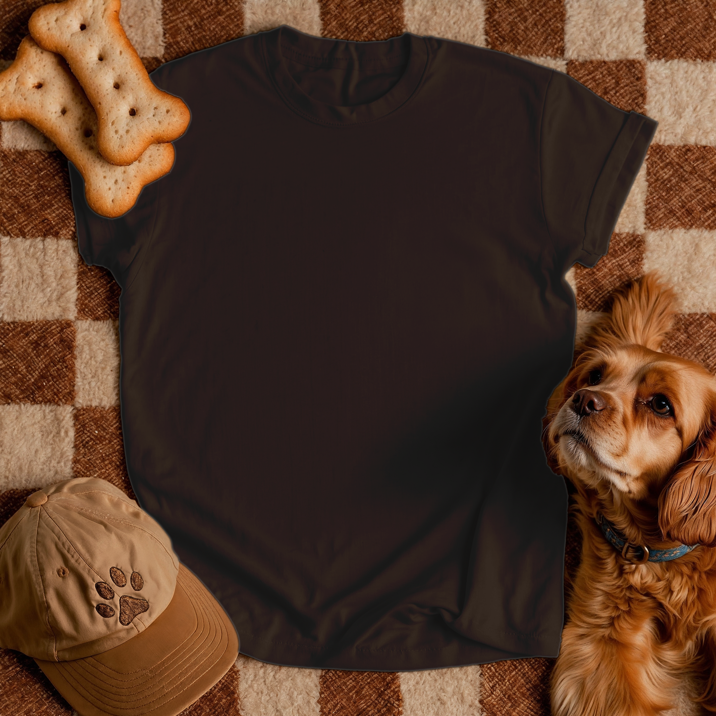 Paw Print and Footprint T-Shirt – Cute Minimalist Dog Lover Tee for Pet Parents, Gift for Dog Moms, Dog Dads, and Pet Owners